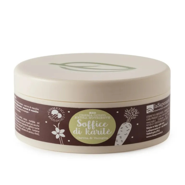 Crema corpo nutriente Carota e Vaniglia - Soffice di Karite