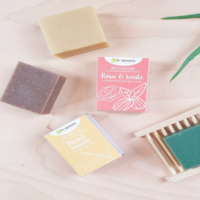 Sapone rosa e burro di karitè