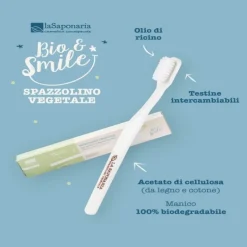 Spazzolino fibra vegetale - setole medie